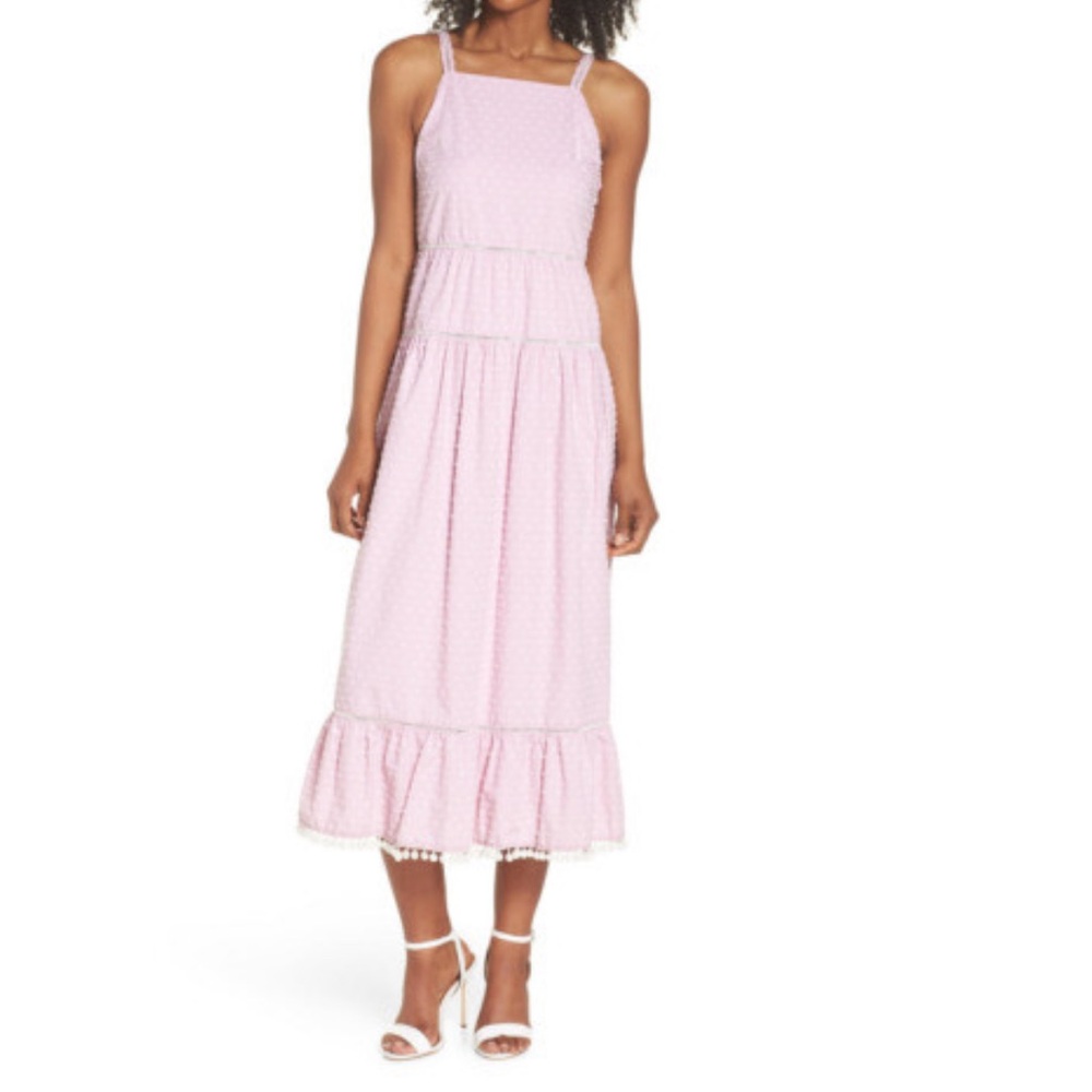 Maggy London Light Pink Midi Dress
